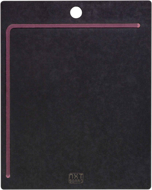 NXT Board Cutting Board black/pink with juice groove – Front view