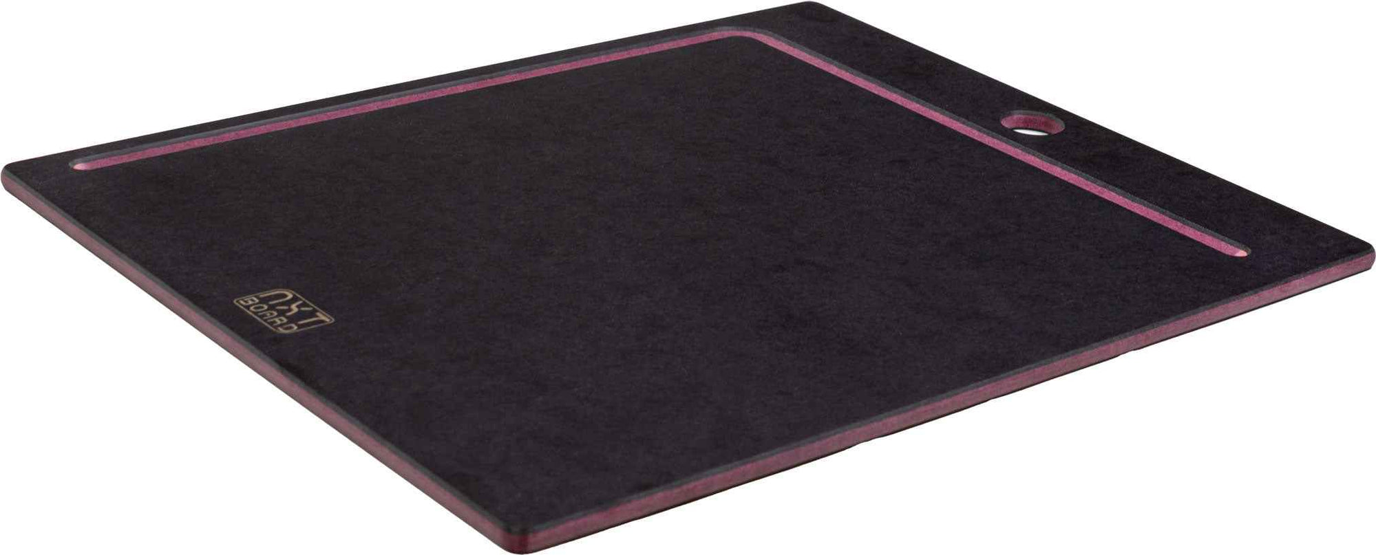 NXT Board Cutting Board black/pink with juice groove – Side view