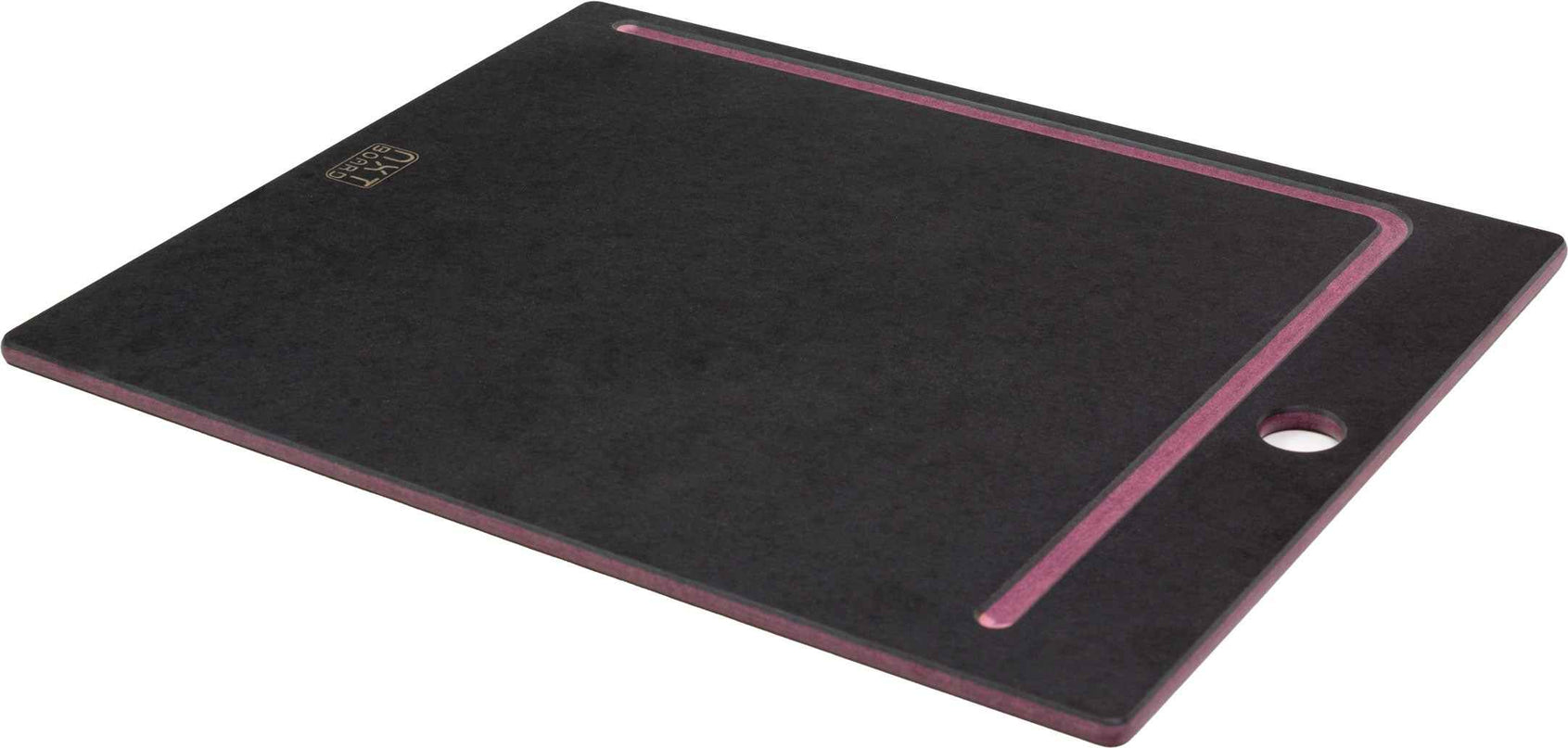 NXT Board Cutting Board black/pink with juice groove – Detail view juice groove