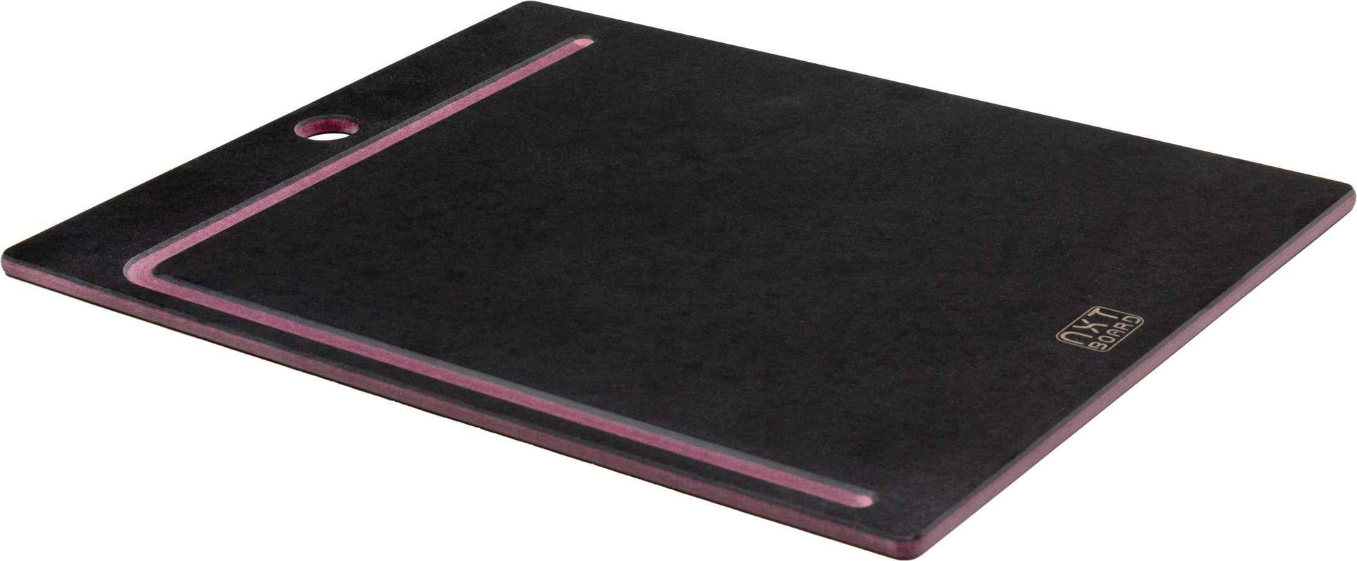 NXT Board cutting board black/pink with juice groove – use in the kitchen