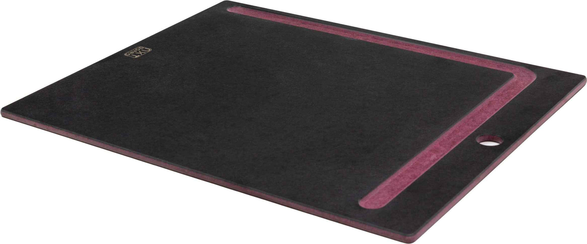 NXT Board Cutting Board black/pink with juice groove – Back side