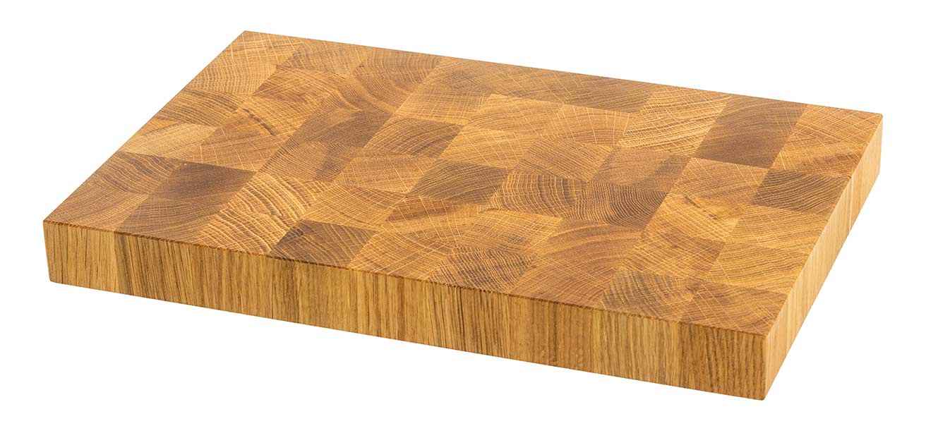 NXT Board Cutting Board Oak "S" End Grain 38 x 25.5 x 4.5 cm – Side View