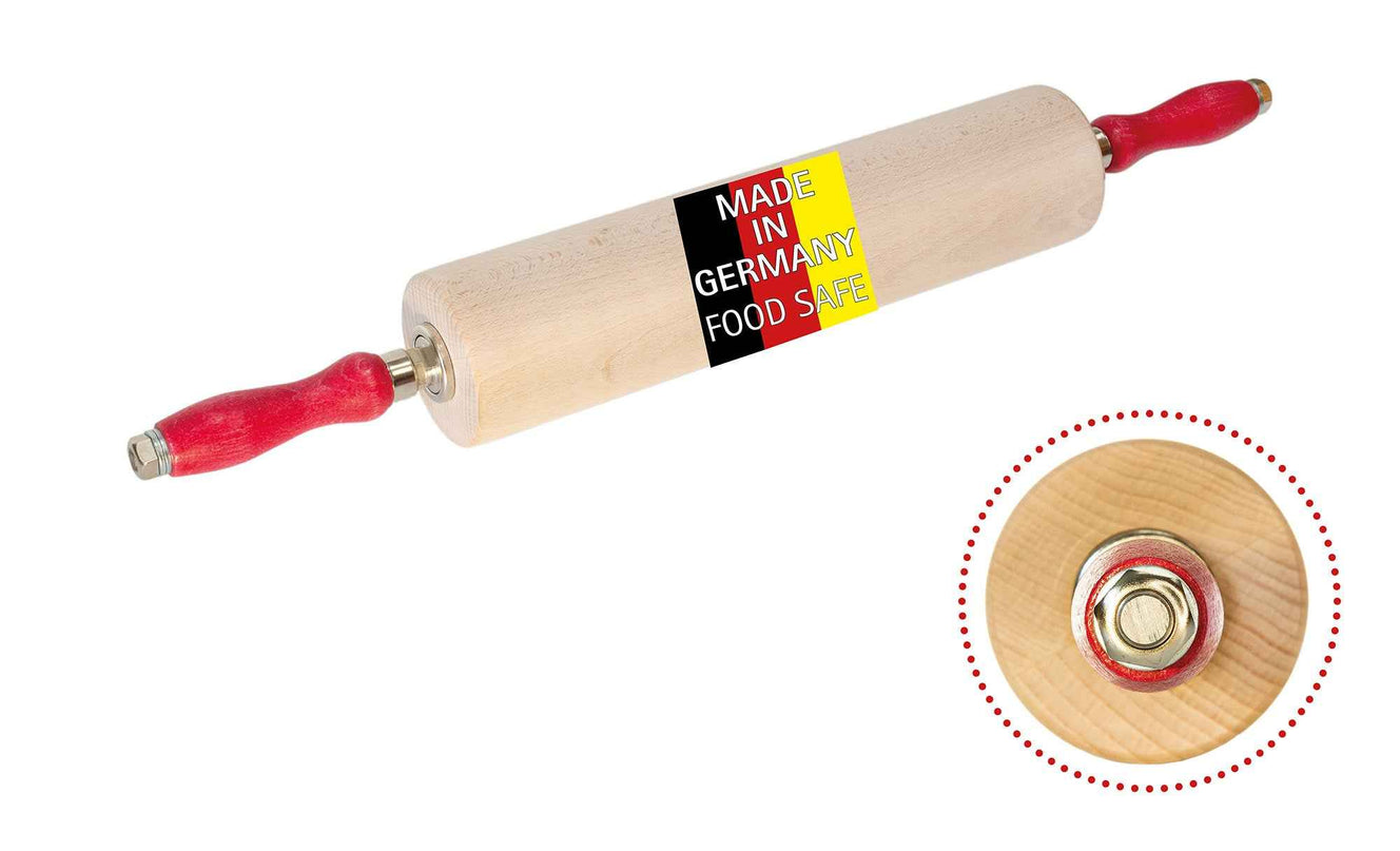 NXT Board Rolling Pin/Professional Dough Roller with Ball Bearing – Front View
