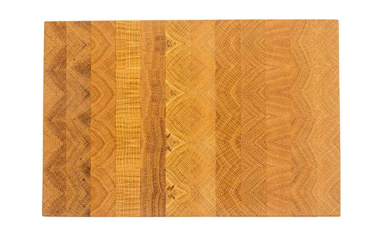 NXT Board Breakfast Board made of Oak End Grain Handmade - Top View