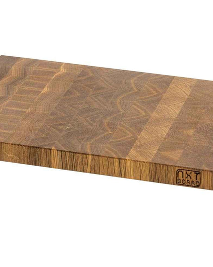 NXT Board Breakfast Board made of smoked oak end grain Handmade - Side view