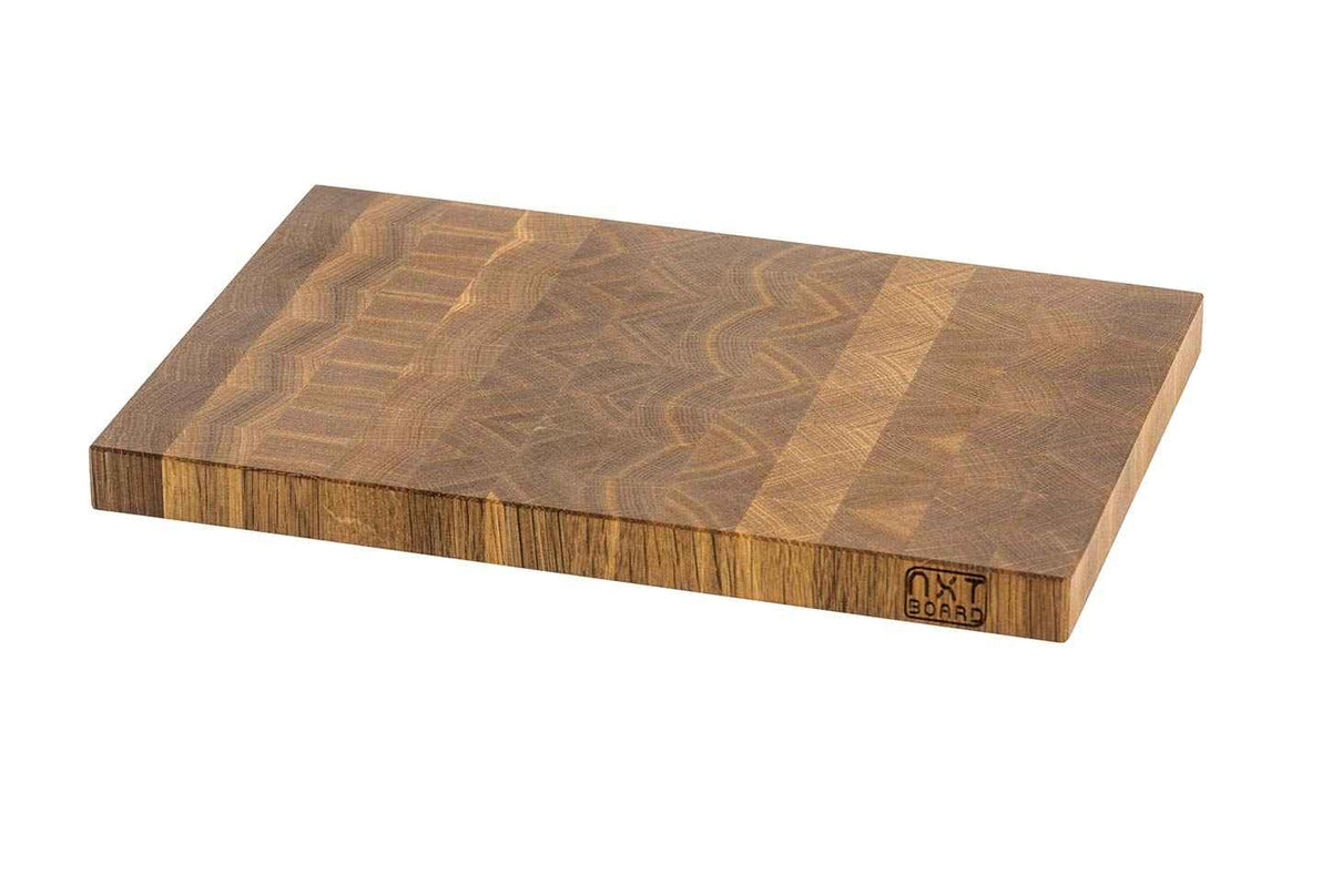 NXT Board Breakfast Board made of smoked oak end grain Handmade - Side view